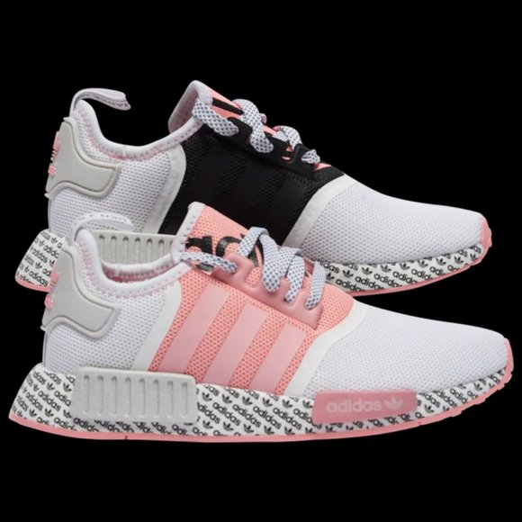 Rare Adidas NMD R1 White/Pink/Black NWT - Picture 11 of 16